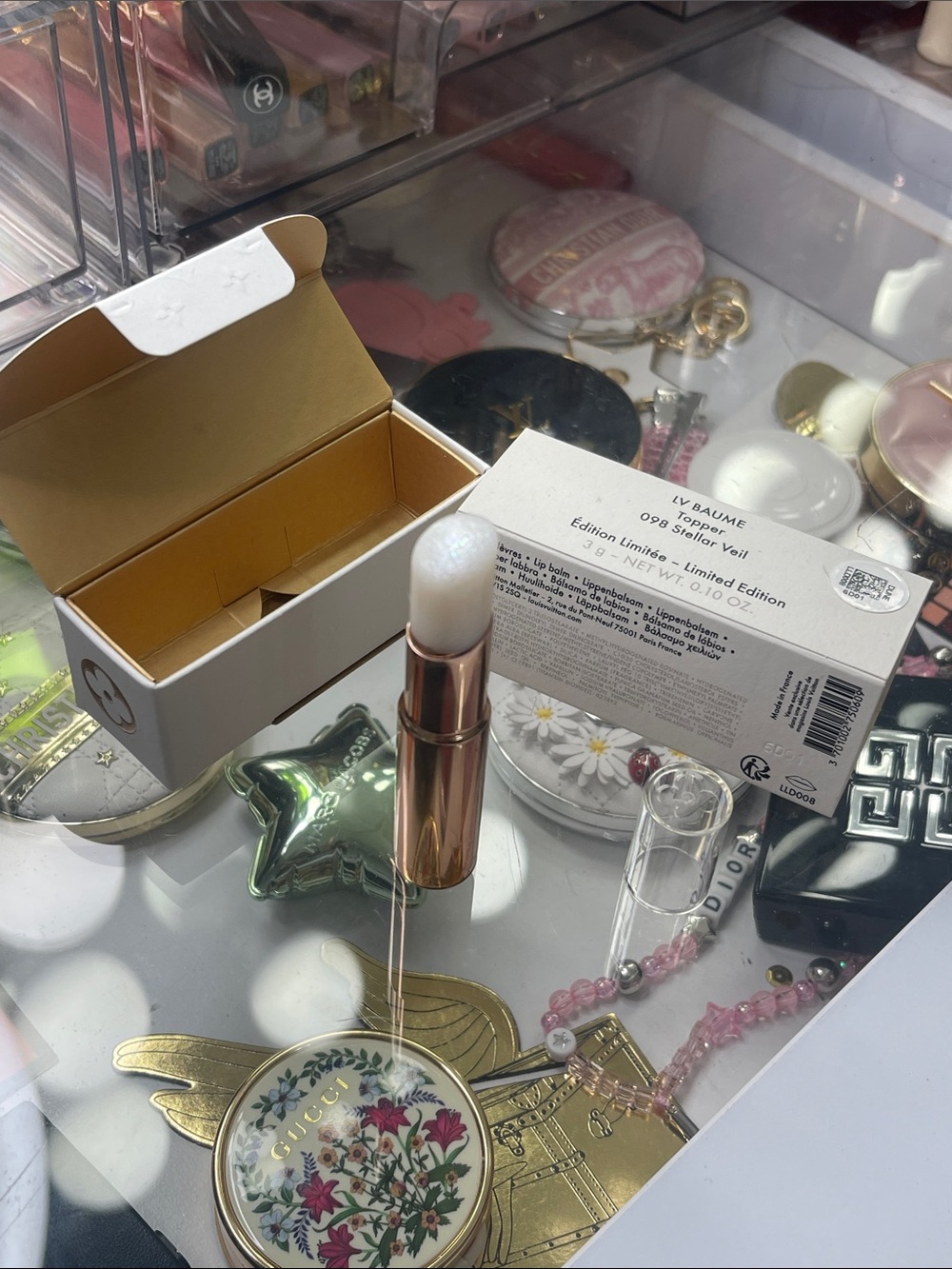 Louis Vuitton stellar veil 098 lip Baume balm topper LIMITED EDITION